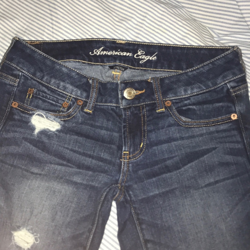 destress jeans with holes